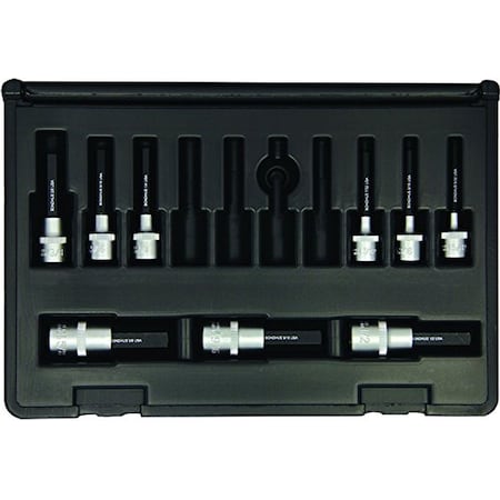 Bondhus 30299 Socket Hex Bit Tool Set With Sockets, 2", 9 Piece 30299
